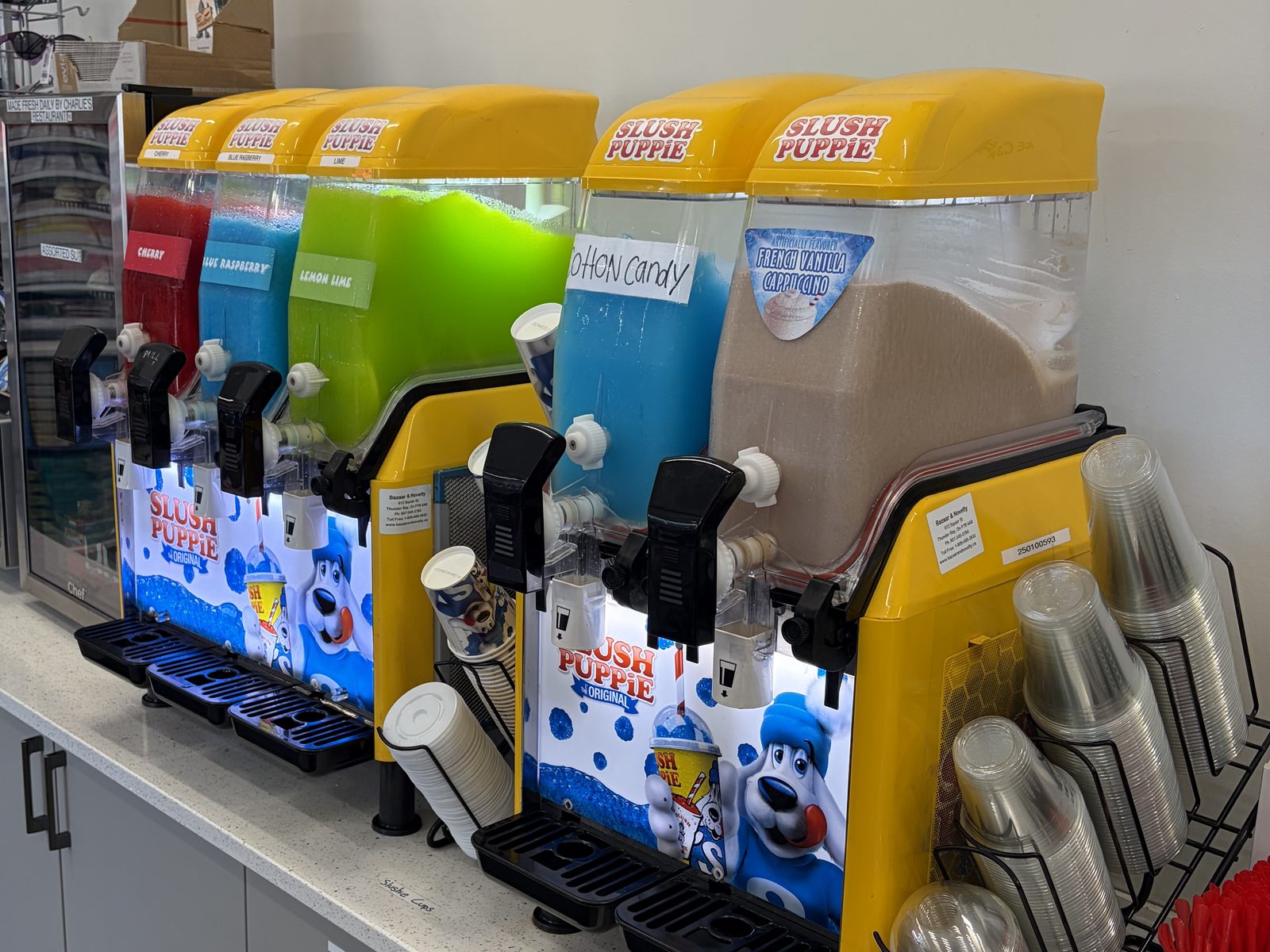 Slushie machines inside Mountain View